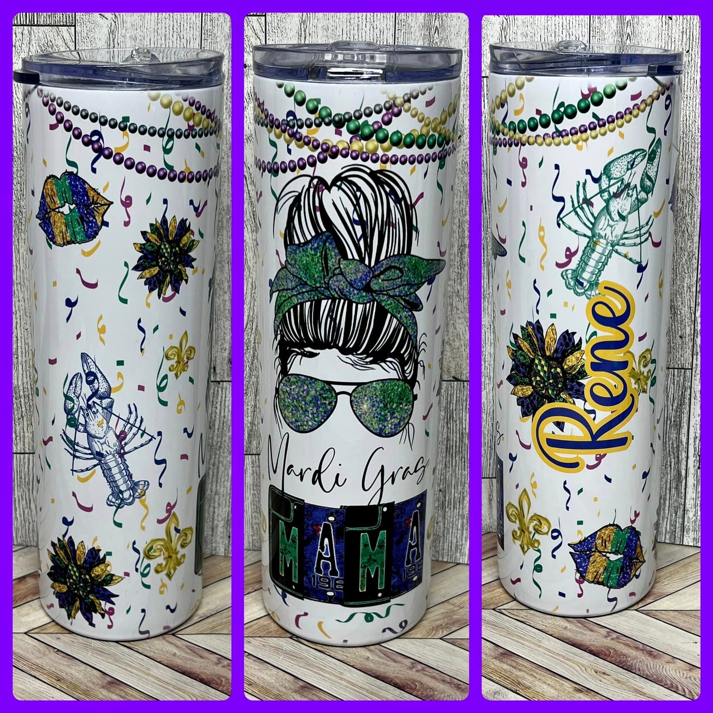Mardi Gras MAMA with name design