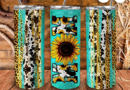 mom teal sunflower