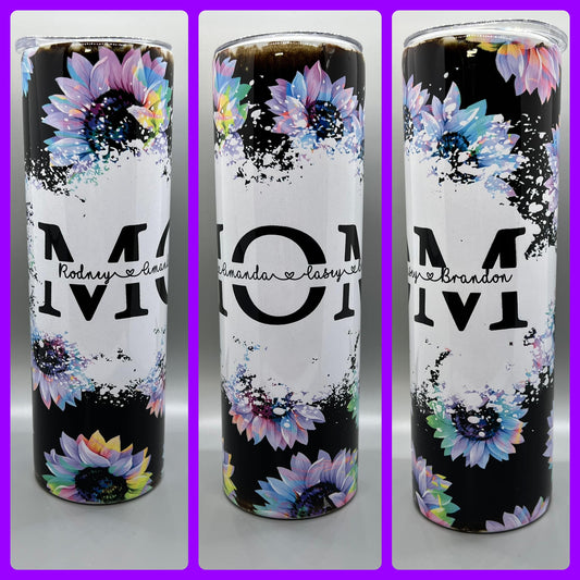 mom rainbow name inlay