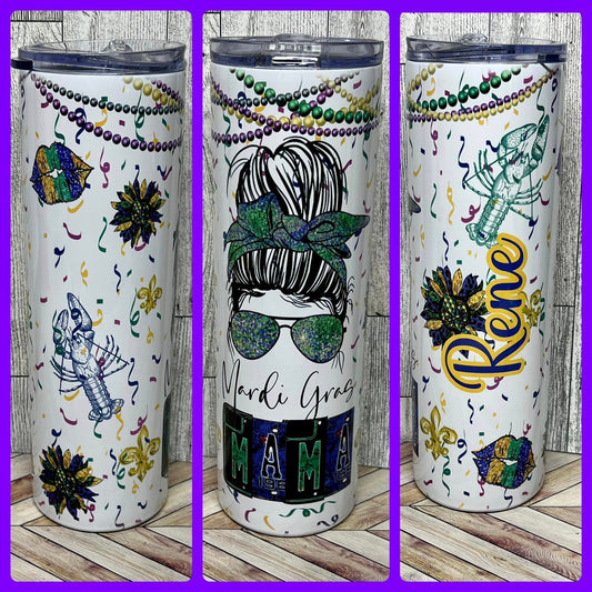 Mardi Gras MAMA with name design